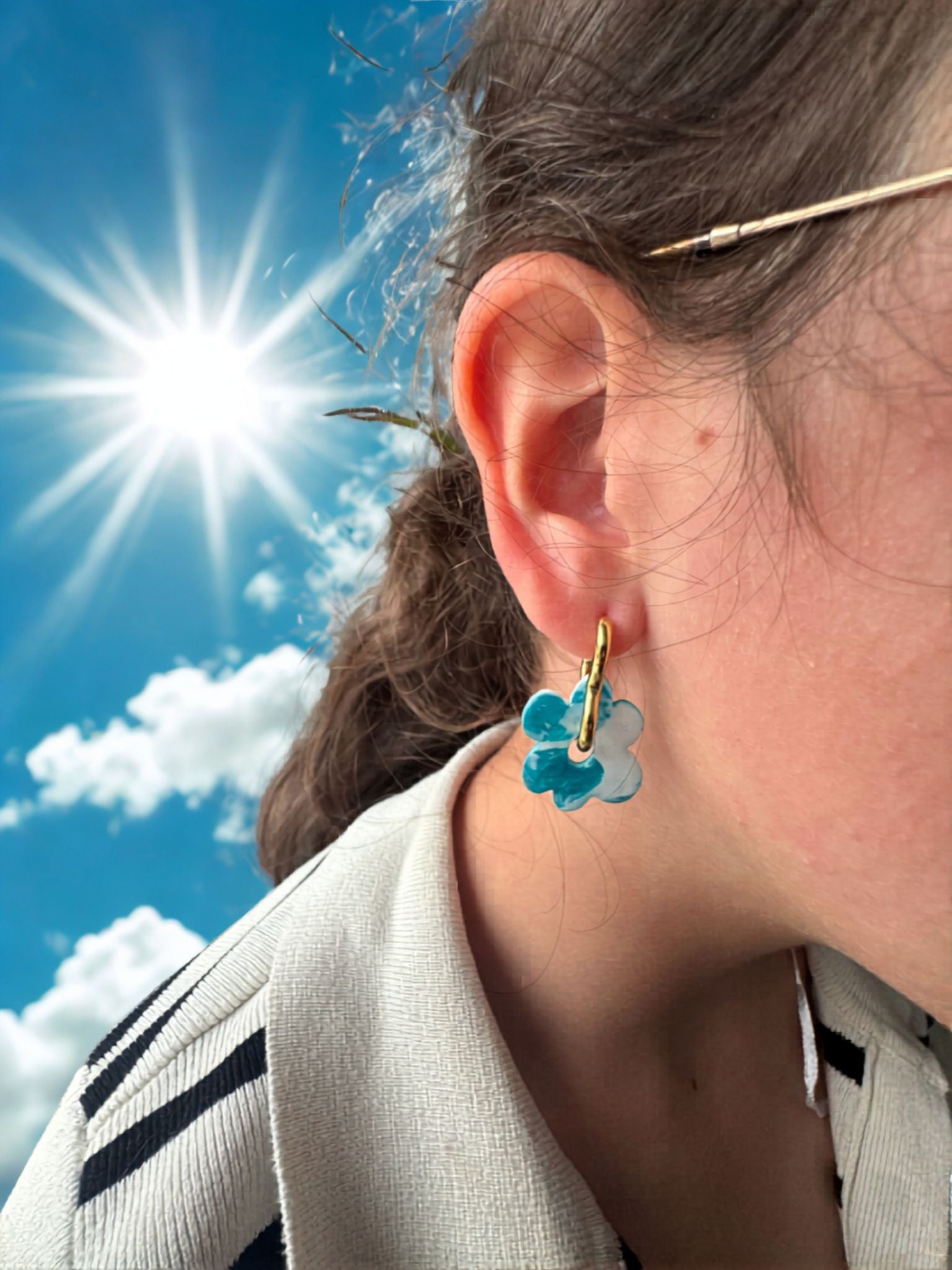 Fleur Naya - Fait main - Collection Lagon